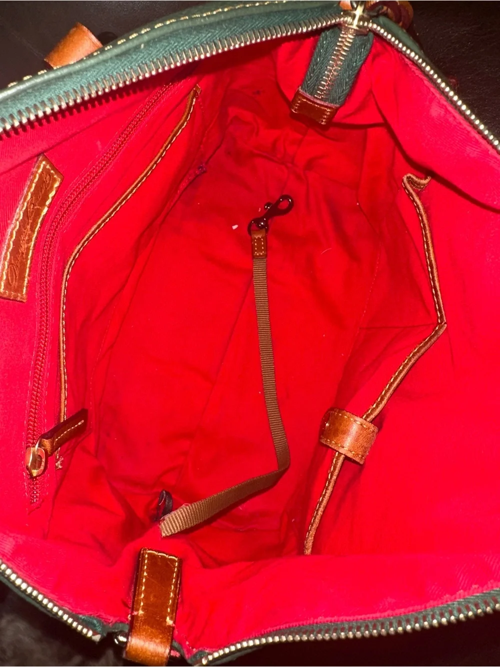 Dooney & Bourke Bristol satchel green with matching wallet